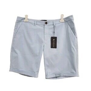 CCN Men's Size 38 Tailored Athlete Chino Short Light Blue Khaki 9" Shorts NWT
